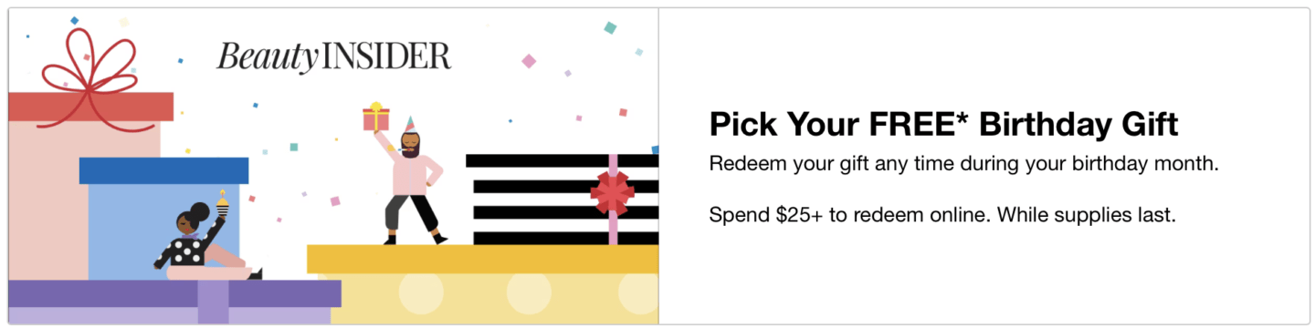 an image displaying the offer for the Sephora Birthday Gift 2024